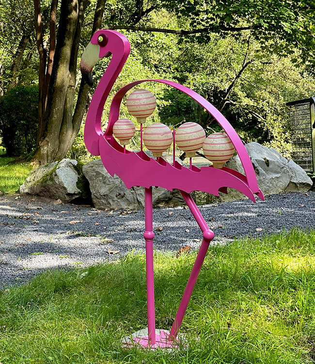 Borowski Glas tuinobject Flamingo