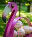Borowski Glass garden object Flamingo