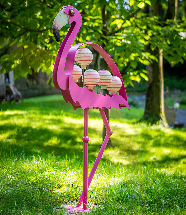 Borowski Glas tuinobject Flamingo