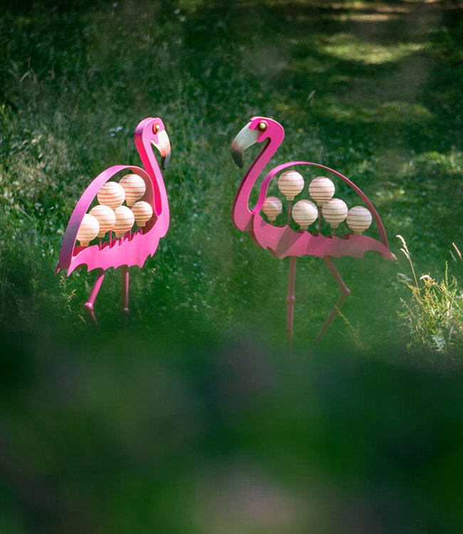 Borowski Glas tuinobject Flamingo