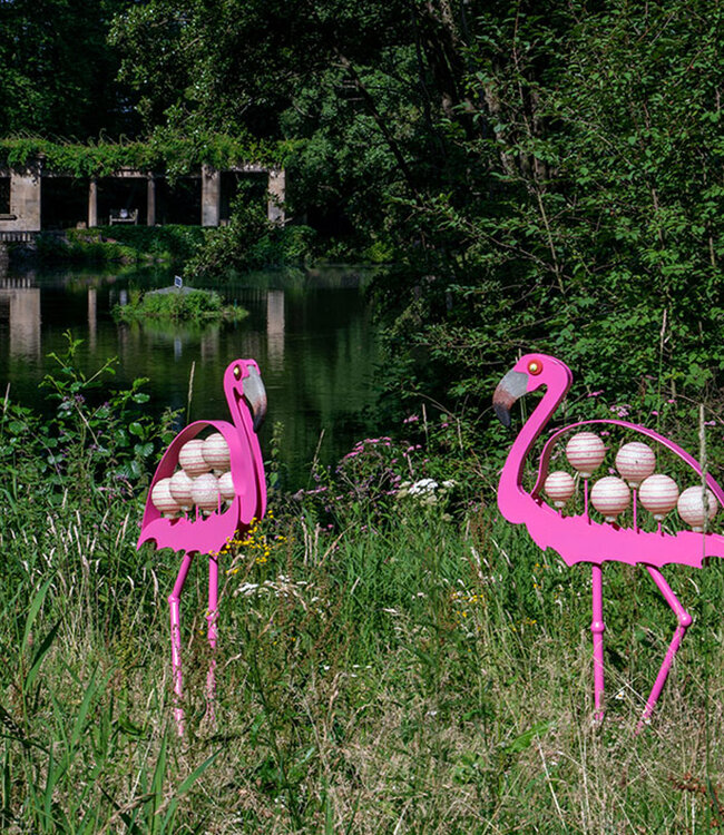 Borowski Glasgartenobjekt Flamingo