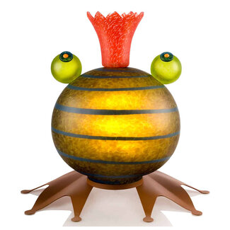 Borowski Outdoor Objects Glasstudio Borowski tuinbeeld Froggy amber