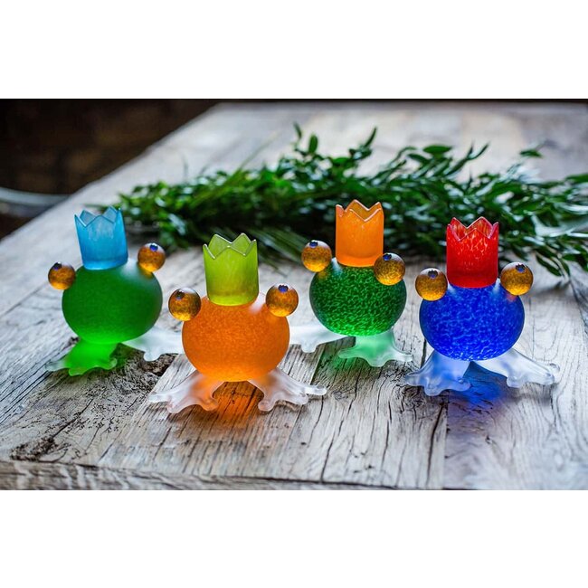 Borowski Glas kaarsenhouder Frosch