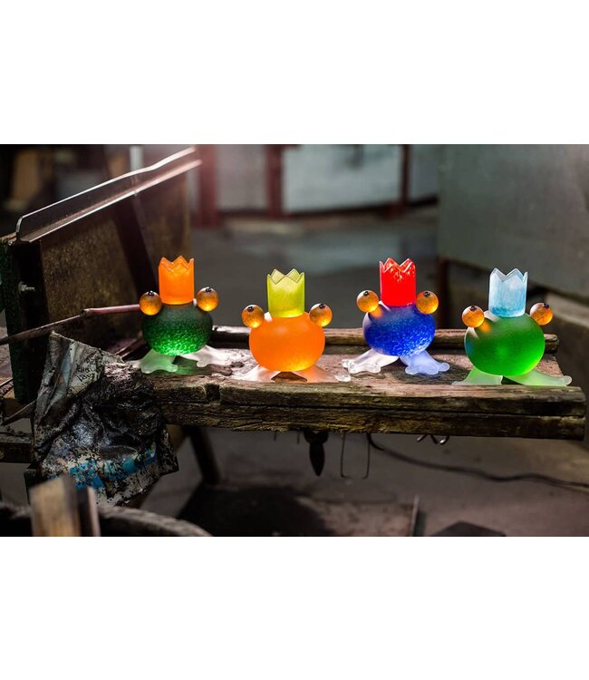 Borowski Glas kaarsenhouder Frosch