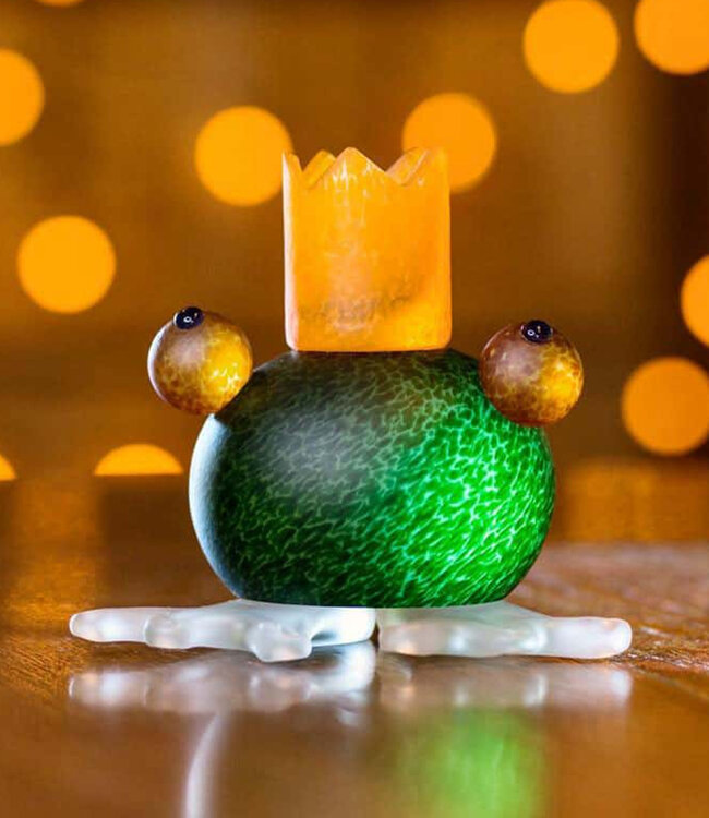 Borowski Glas kaarsenhouder Frosch