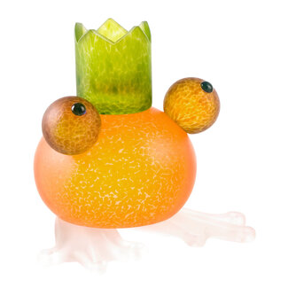 Glasstudio Borowski Borowski kandelaar Frosch oranje