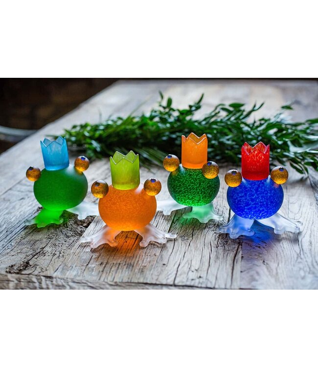 Borowski Glas kaarsenhouder Frosch