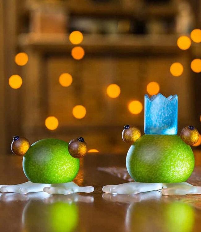 Borowski Glas kaarsenhouder Frosch