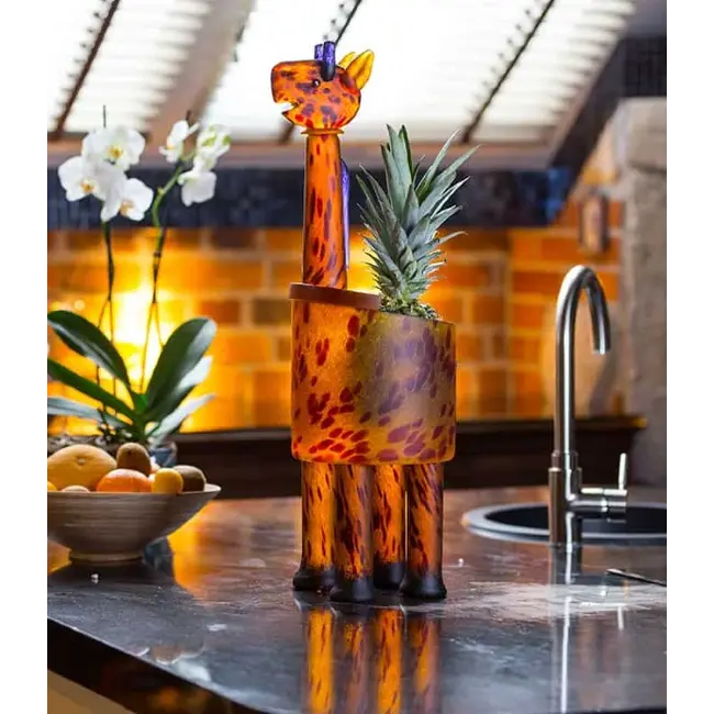 Borowski Glas vaas Giraffe