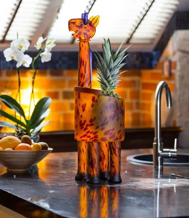 Borowski Glas vaas Giraffe