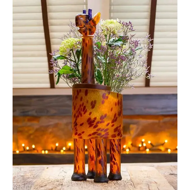 Borowski Glas vaas Giraffe