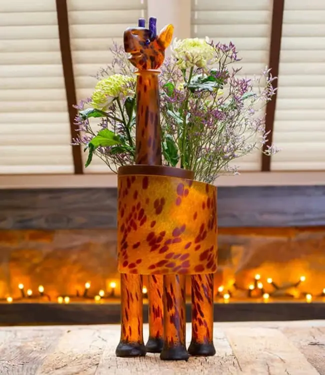 Borowski Glasvase Giraffe