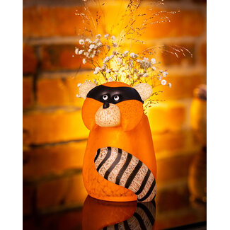Glasstudio Borowski Borowski vaas Bandito Small oranje