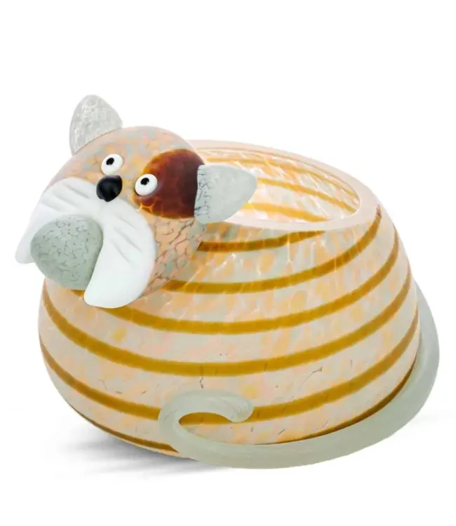 Glasstudio Borowski Borowski schaal Gizmo abrikoos