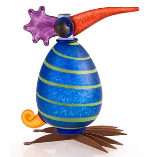 Glasstudio Borowski Borowski tuinsculptuur Gonzo blauw