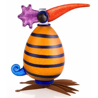 Glasstudio Borowski Borowski tuinsculptuur Gonzo oranje