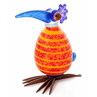 Glasstudio Borowski Borowski Gartenskulptur Gonzo rot-orange