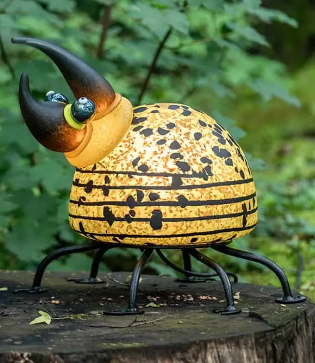 Glasstudio Borowski Borowski tuinlamp Herkules Bug lime