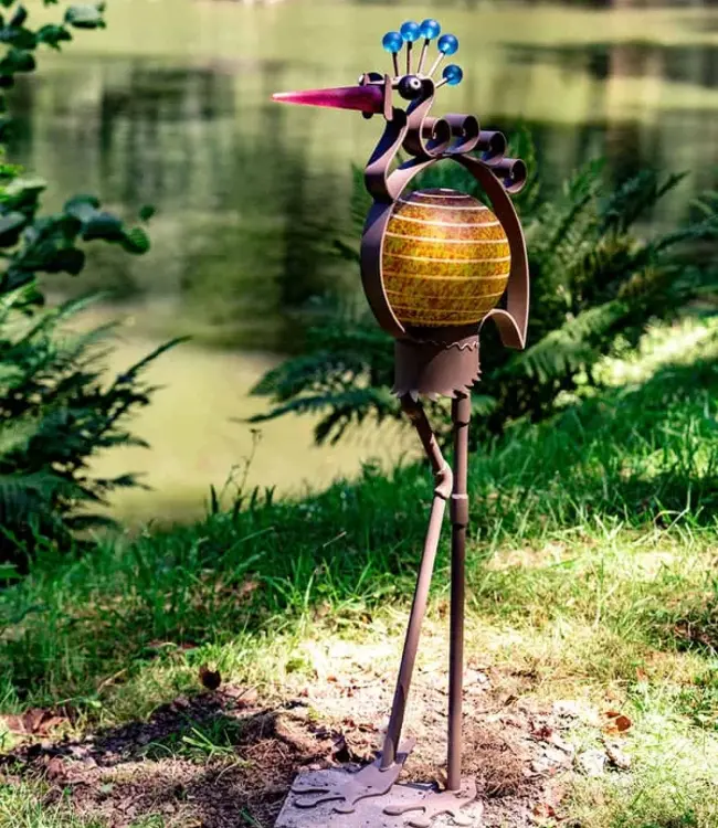 Glasstudio Borowski Borowski Lichtobjekt Heron Oliv