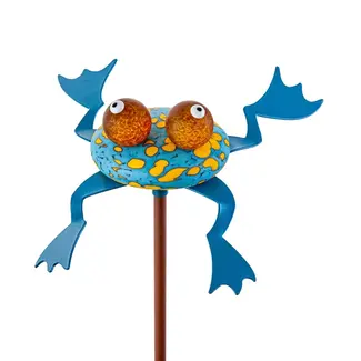 Glasstudio Borowski Borowski Glas tuinsteker Hopkins blauw