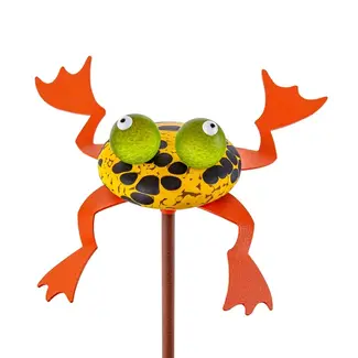 Glasstudio Borowski Borowski Glas tuinsteker Hopkins oranje