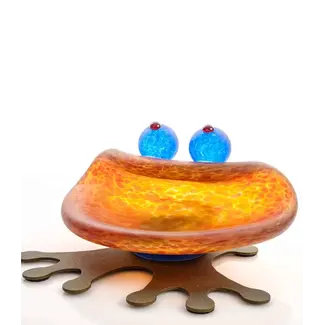 Borowski Studio Line Borowski schaal Hopper amber