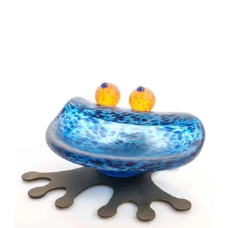 Glasstudio Borowski Borowski schaal Hopper blauw