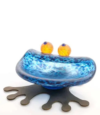 Glasstudio Borowski Borowski schale Hopper Blau