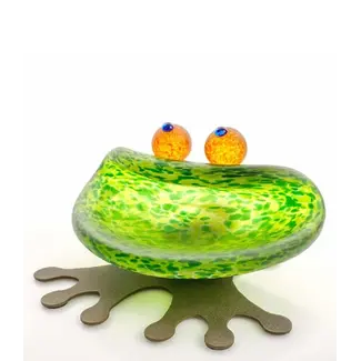 Glasstudio Borowski Borowski schale Hopper grün