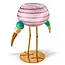 Glasstudio Borowski Borowski schaal/kandelaar Ibis roze-grijs