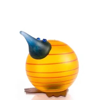 Glasstudio Borowski Borowski presse-papier Kiwi geel