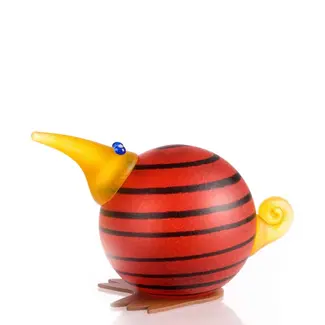 Glasstudio Borowski Borowski presse-papier Kiwi rood