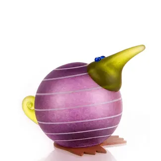 Glasstudio Borowski Borowski Briefbeschwerer Kiwi violett