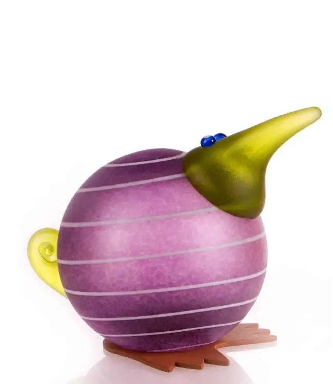 Glasstudio Borowski Borowski Briefbeschwerer Kiwi violett
