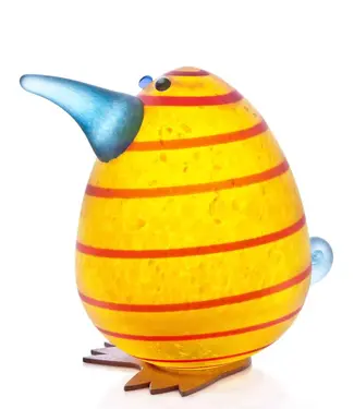 Glasstudio Borowski Borowski paperweight Kiwi Egg geel
