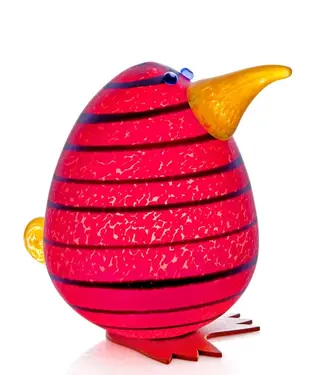 Glasstudio Borowski Borowski Briefbeschwerer Kiwi Ei rot