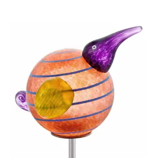 Glasstudio Borowski Borowski Gartenstecker Kiwi Stick Bernstein