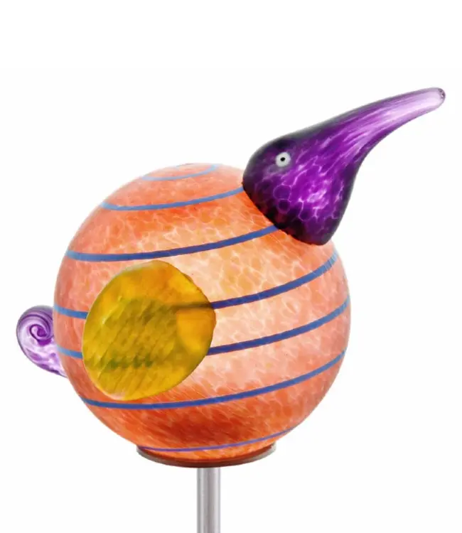 Glasstudio Borowski Borowski Gartenstecker Kiwi Stick Bernstein