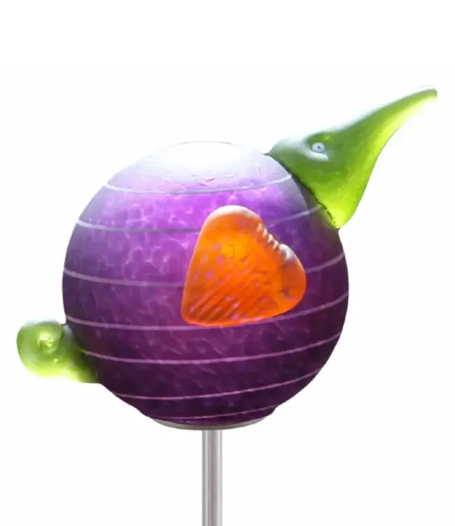 Borowski Outdoor Objects Borowski Glas tuinsteker vogel KIWI STICK, violet