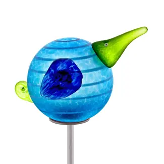 Glasstudio Borowski Borowski tuinsteker Kiwi Stick blauw