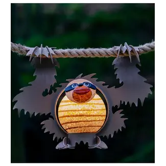 Glasstudio Borowski Borowski lichtobject Lazy Ed abrikoos