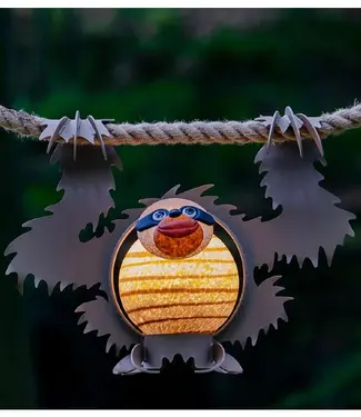 Glasstudio Borowski Borowski lichtobject Lazy Ed abrikoos