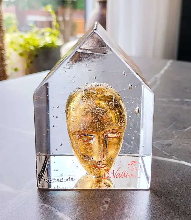 B Vallien - Meine Palastskulptur 'Goldener Kopf'