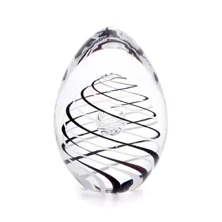 ArtCristal Bohemia Tsjechië ArtCristal - Kristallen paperweight Egg spiral