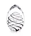 ArtCristal Bohemia Tsjechië ArtCristal - Kristallen paperweight Egg spiral