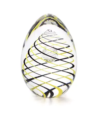 ArtCristal Bohemia Tsjechië ArtCristal - Kristallen paperweight Egg spiral