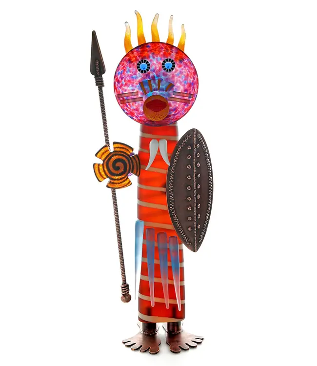 Glasstudio Borowski Borowski glaskunst beeld Massai amber