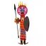 Borowski glaskunst beeld Massai
