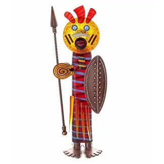 Glasstudio Borowski Borowski glaskunst beeld Massai rood