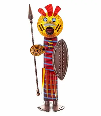 Borowski (Art Objects) Borowski glaskunst beeld Massai rood